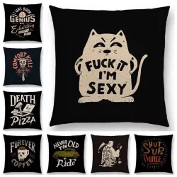 Funny cartoon pillowcase - 45*45cm