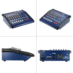 48V - 150W amplifier - 6 channels - audio mixer console - with Phantom power - USB / SDAmplifiers