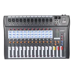 120S-USB - 12 channels - audio mixer - mixing console - 48V Phantom powerAmplifiers