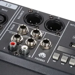 120S-USB - 12 channels - audio mixer - mixing console - 48V Phantom powerAmplifiers
