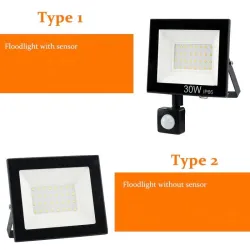 LED flood light - PIR motion sensor - 10W - 30W - 50W - waterproof