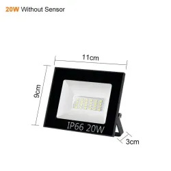LED flood light - outdoor reflector - PIR motion sensor - waterproof - 10W - 20W - 30W - 50W - 100WFloodlights