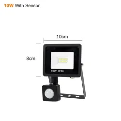 LED flood light - PIR motion sensor - 10W - 30W - 50W - waterproof