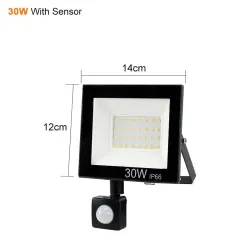 LED flood light - PIR motion sensor - 10W - 30W - 50W - waterproof