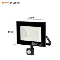 LED flood light - PIR motion sensor - 10W - 30W - 50W - waterproof