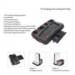 PS5 - hôte DE / UHD 3 en 1 - base de chargement multifonction