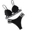 Leopard print - bathing suit for women - 2 piece - with love design