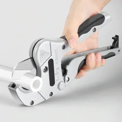 PVC pipe cutter - aluminum alloy - with safety lock
