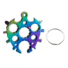 Multifunctional screwdriver - snowflake shaped - keychain