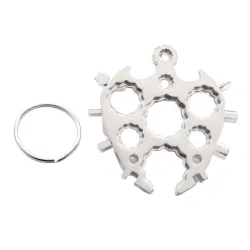 Multifunctional screwdriver - snowflake shaped - keychain