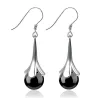 Glamourous earrings for women - with bead decoration
