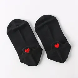 Cute ankle socks - unisex - with heart logo