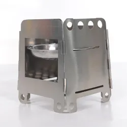 Portable alcohol tray - foldable - stainless steel - camping - picnic