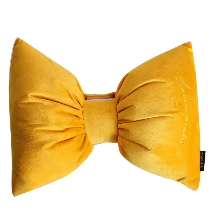 Nordic style - bow shaped cushion - velvet - 32 * 26cmCushions