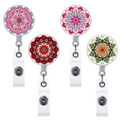 Cute flower badge holder - office card - name card