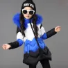 Girls thick coat jacket - with fur hood