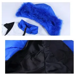 Girls thick coat jacket - with fur hood