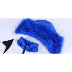 Girls thick coat jacket - with fur hood
