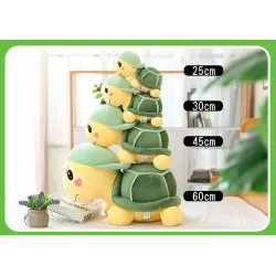 Tortue avec chapeau - peluche jouet - 25cm - 35cm - 45cm - 60cm