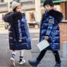 Warm thick coat for kids - with fur hood