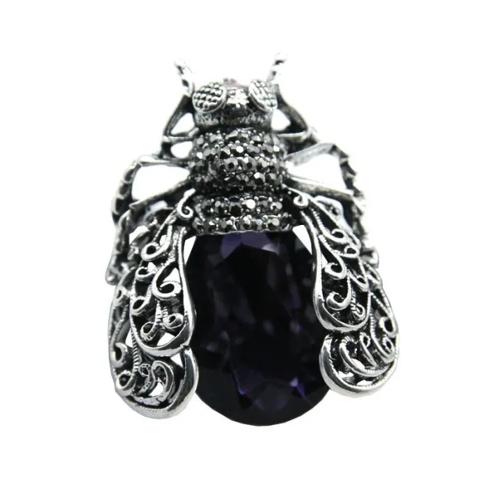 Cristaux - broche vintage