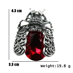 Cristaux - broche vintage