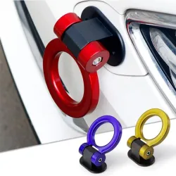 Universal car tow hook - ring shaped