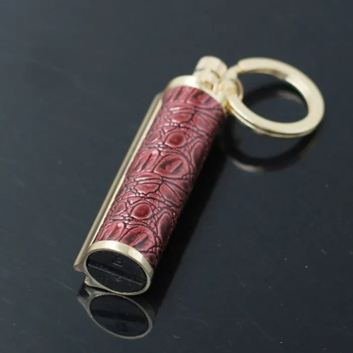 Vintage metal lighter - with keyring