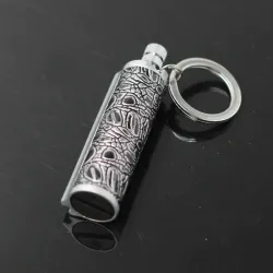 Vintage metal lighter - kerosene oil - with keyringLighters