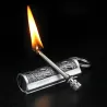Vintage metal lighter - with keyring