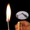 Vintage metal lighter - with keyring