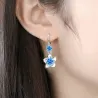 Flower tassel earrings - 925 sterling silver