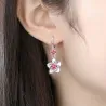 Flower tassel earrings - 925 sterling silver