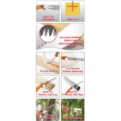 3-edge teeth - hand saw - for garden / pruning / wood / PVC / plastic cuttingKnives & Multitools