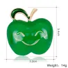 Cartoon apple brooches