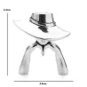 Lady wearing hat - brooch