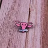 "Grow a pair" - ovaries - brooch