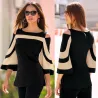 Blouse hors-épaule - tunique manches longues