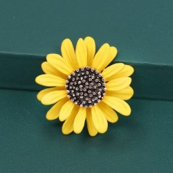Sunflower - metal broochBrooches