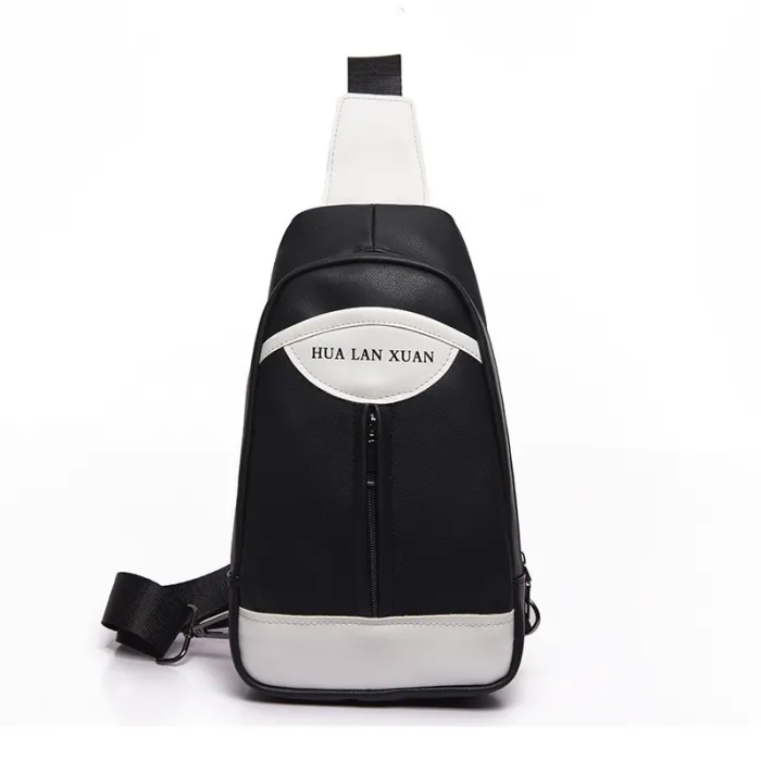 Fashionable fanny pack - chest bag - PU leather