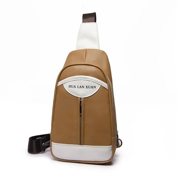 Fashionable fanny pack - chest bag - PU leather