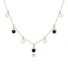 Gold necklace - round charms with Roman numbersNecklaces