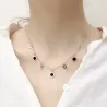 Gold necklace - round charms with Roman numbersNecklaces