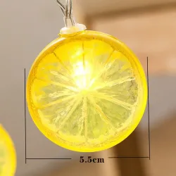 Fruits slices shaped string light - battery powered / USB - lemon / lime / orangeLights & lighting