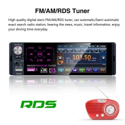 Car radio - 1 Din - RDS - microphone - USB - MP3 - MP5 - TF - ISO - in-dash multimedia playerRadio