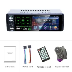 Car radio - 1 Din - RDS - microphone - USB - MP3 - MP5 - TF - ISO - in-dash multimedia playerRadio