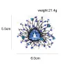 Elegant cyrstal wedding coat pin