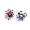 Elegant cyrstal wedding coat pin