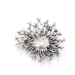Elegant cyrstal wedding coat pin