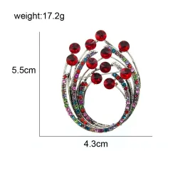 Vintage rhinestone flower brooche - a design for everywear